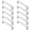 Cauldham Solid Stainless Steel Cabinet Hardware Square Handle Pull Brushed Satin Nickel